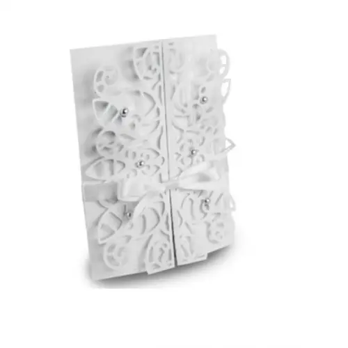 Arquivo Silhouette Cartão Convite Casamento Premium