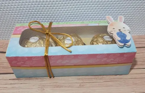 Arquivo de Corte Caixa 3 Bombons Páscoa Infantil