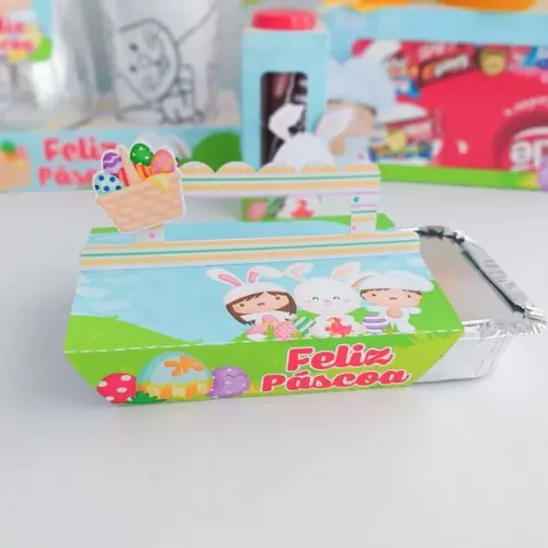 Arquivo de Corte Porta Marmitinha Páscoa Infantil