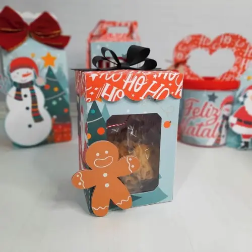 Arquivo Silhouette Caixa para Biscoitos Natal