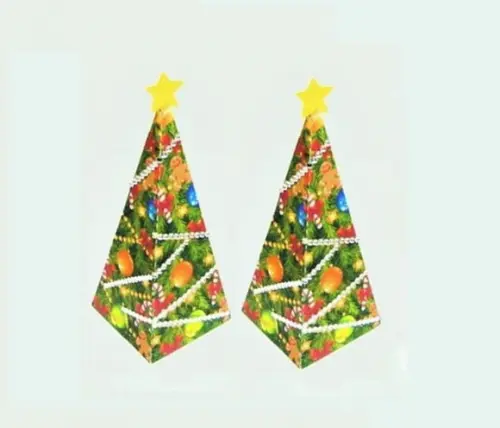 Caixinha Fácil para Doces Cone Natal Arquivo Silhouette