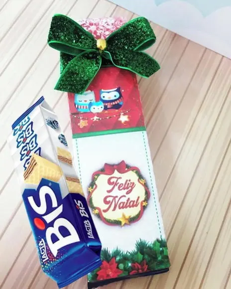 Arquivo de Corte Silhouette Embalagem Bis Natal