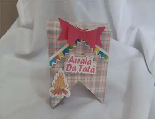 Caixinha Paçoca São João Festa junina Arquivo Silhouette