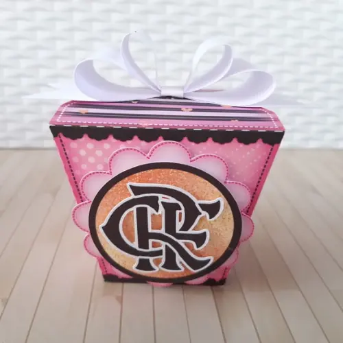 Arquivo De Corte Caixa Sushi Futebol Rosa Flamengo