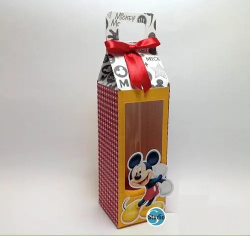Arquivo Silhouette Caixinha Tubete Mickey
