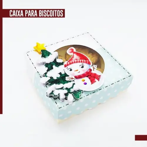 Arquivo de Corte Caixa para Biscoito Natal