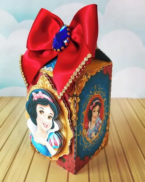 Arquivo Silhouette Caixa Milk Branca de Neve