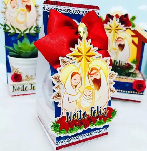 Arquivo Silhouette Caixa Esfera ou Mini Panetone Natal