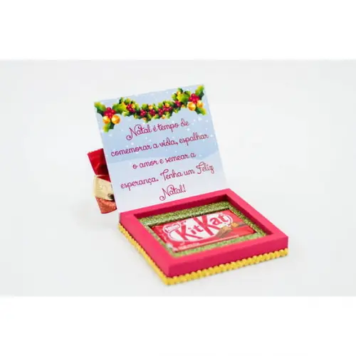 Arquivo Silhouette Caixa para Kit Kat Natal