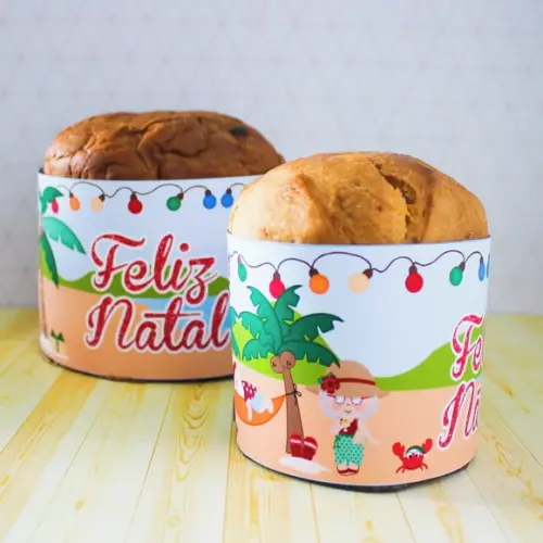 Arquivo Studio Capa Saia Panetone 250g e 400g Natal