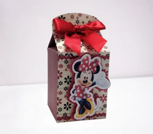 Arquivo Silhouette Caixa Milk Minnie