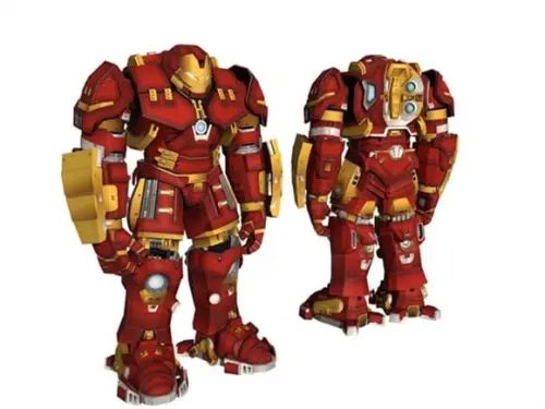 Arquivo pdf Papercraft Hulkbuster Vingadores 3d