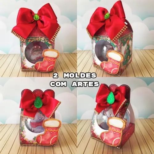Arquivo Studio Caixa Bola Acrilica 7x7 Natal