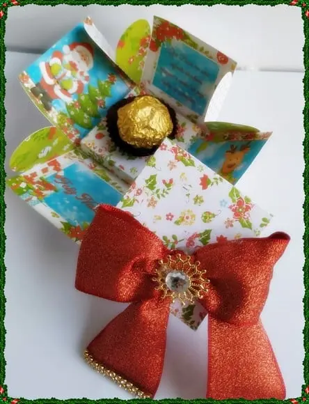 Arquivo Silhouette Caixinha Explosão 1 Brigadeiro Natal