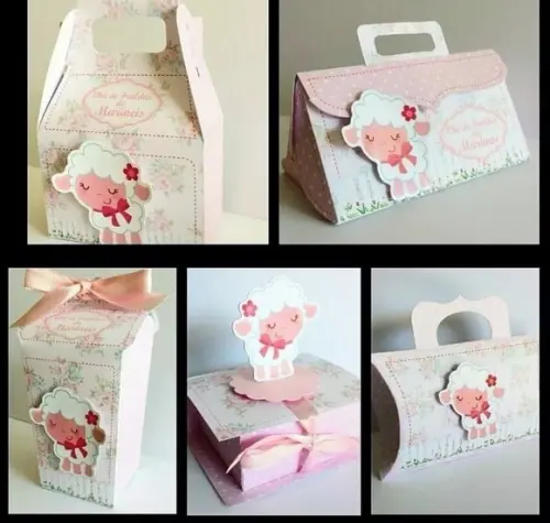 Arquivo de Corte Kit Chá de Bebê Ovelhinha Rosa