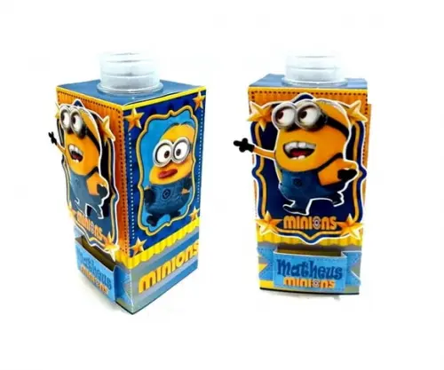 Arquivo Silhouette Caixa Tubete Minions