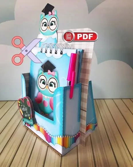Arquivo em pdf Porta Bloquinho 10x15 Dia dos Professores