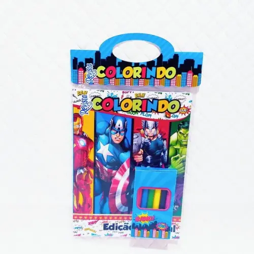 Arquivo de Corte Revistinha de Colorir Vingadores pdf