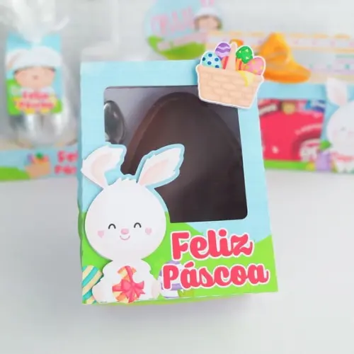 Arquivo de Corte Caixa para Ovo 250g Páscoa Infantil