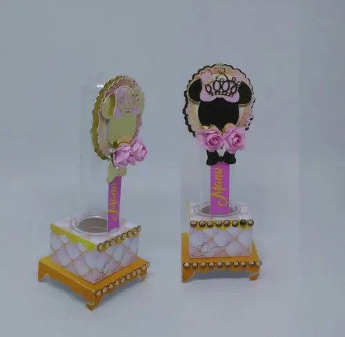 Arquivo Studio Porta Tubete Minnie Rosa Realeza