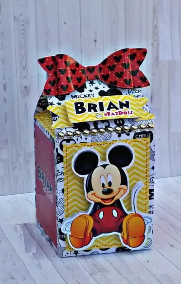 Arquivo Silhouette Caixa Milk Mickey