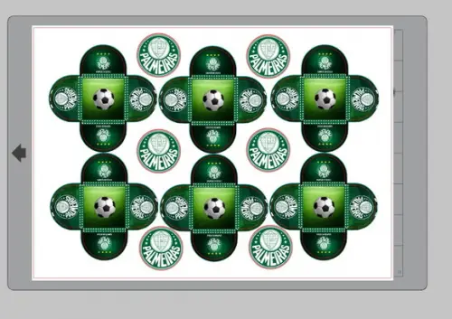 Arquivo de Corte Forminhas Docinhos P4lmeiras Futebol