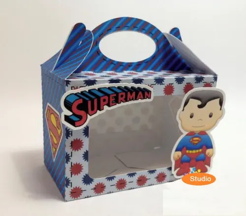 Arquivo de Corte Caixa Maletinha Superman Cute