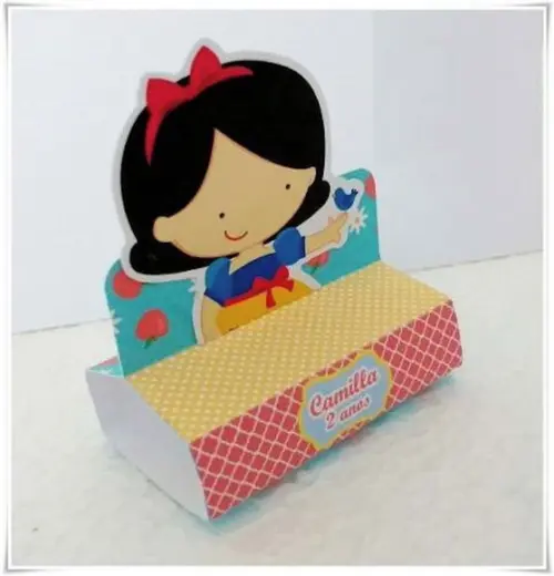 Arquivo Silhouette Caixa Bis Branca de Neve Cute
