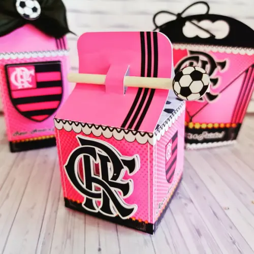 Arquivo de Corte Caixa Canudo Futebol Meninas