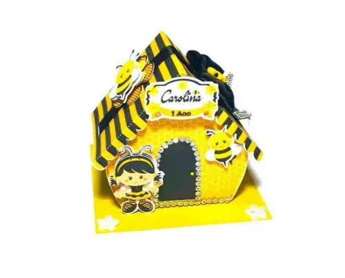 Arquivo de Corte Caixa Casinha Abelhinha