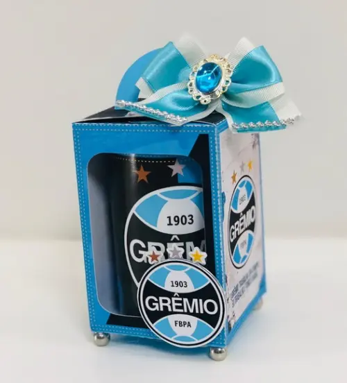 Molde Digital para Silhouette Caixa Cofrinho Gremio Futebol