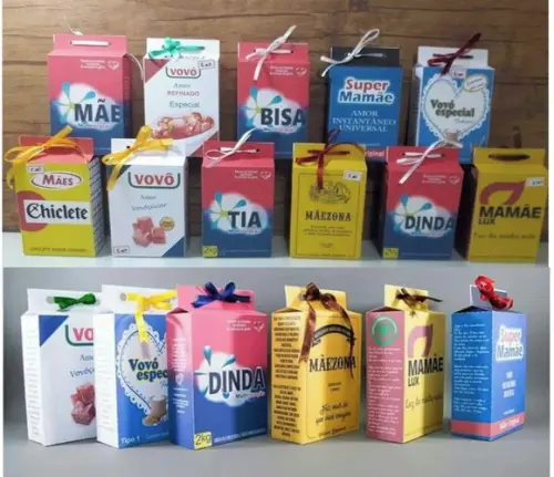 Arquivo Silhouette Caixas Milk Dias das Mães