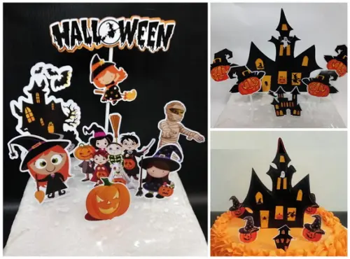 Topo de Bolo Halloween (não Camadas) 2 Arquivos