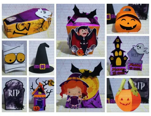 Arquivo Silhouette Kit Halloween Dia das Bruxas