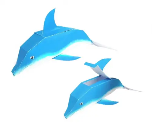 Arquivo pdf Caixa Peixinho de Papel 3d