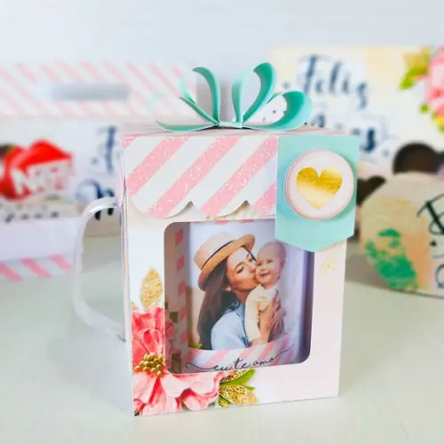 Arquivo Silhouette Caixa Caneca Dia das Mães