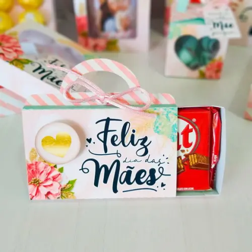 Arquivo Silhouette Caixa Bolsinha Kitkat Dia das Mães