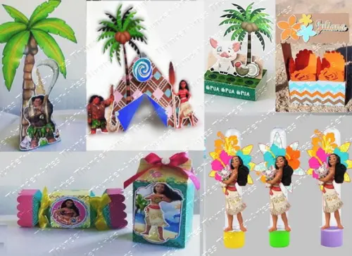 Arquivo de Corte Kit Festa Infantil Moana