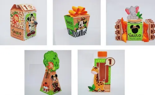 Arquivo de Corte Kit Festa Infantil Mickey Safari