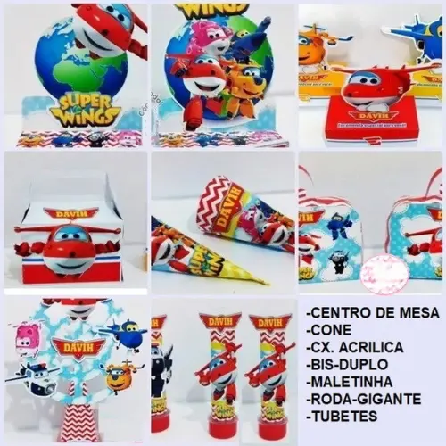 Arquivo de Corte Kit Festa Infantil Super Wings