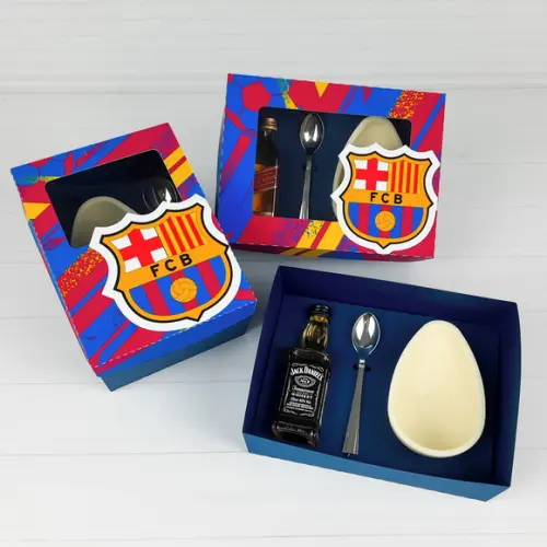 Arquivo de Corte Caixa Ovo de Colher Barcelona Páscoa