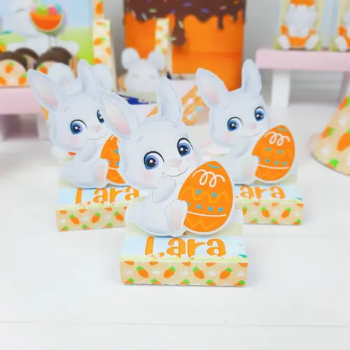 Arquivo Silhouette Caixa Bis Páscoa Infantil Laranja