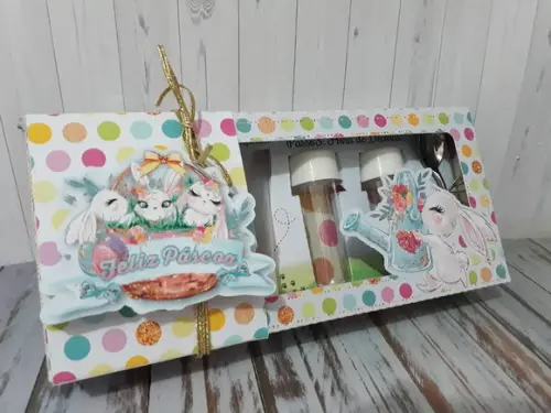 Arquivo de Corte Caixa Mini Confeiteiro Páscoa - Cor Pastel