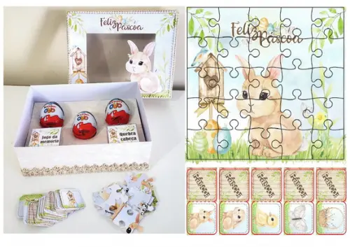 Arquivo de Corte Caixa Kinder Diversão Páscoa Infantil