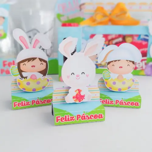 Arquivo de Corte Caixa Bis Duplo Páscoa Infantil