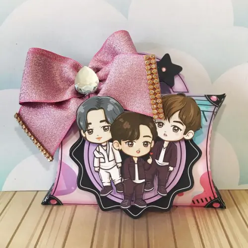 Arquivo de Corte Caixa Almofada Travesseiro Bts