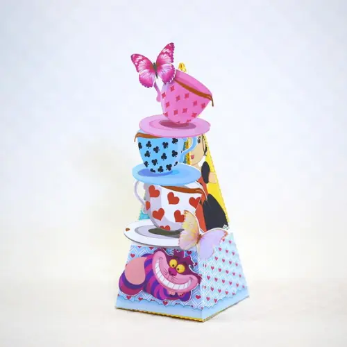Arquivo de Corte Caixa Piramide Alice Cute