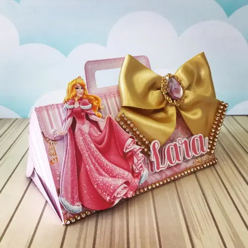 Arquivo de Corte Sacolinha Boleada Princesa Aurora
