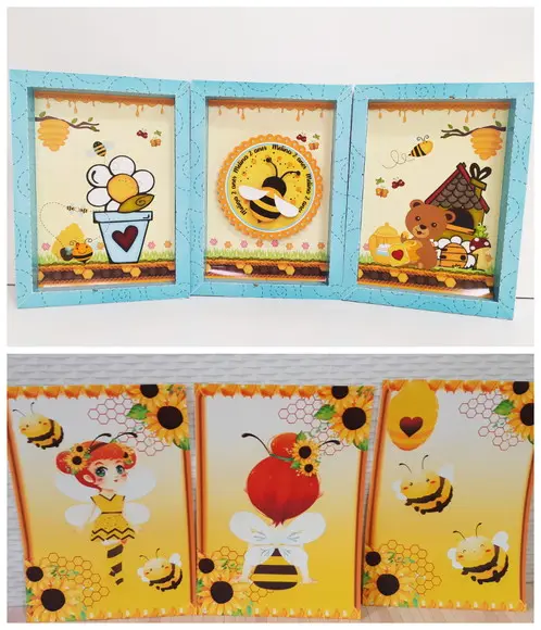 Arquivo de Corte Quadrinhos e Placas Abelhinha