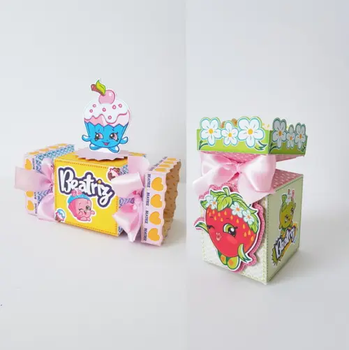 Arquivo de Corte Caixa Bala e Meia Bala Shopkins